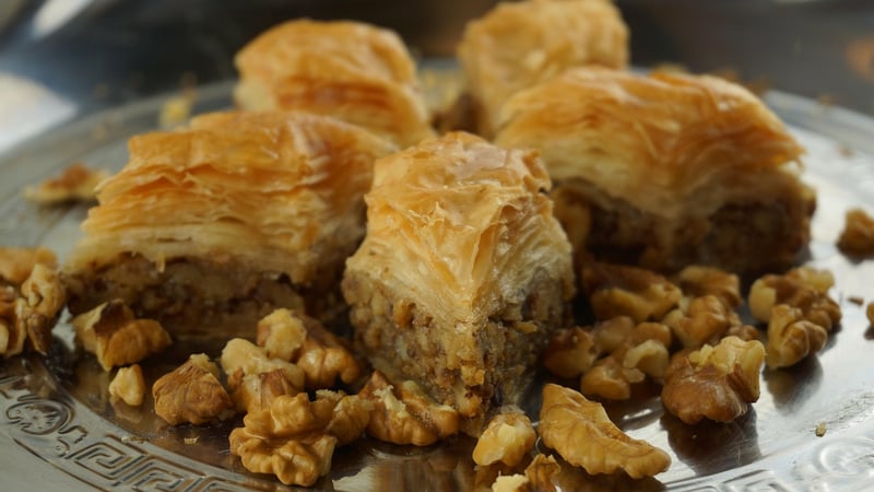 Saffron Pistachio Baklava